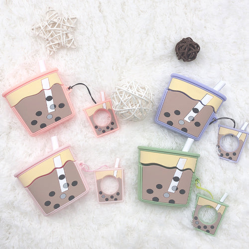 3D Boba Milk Tea AirPods Case