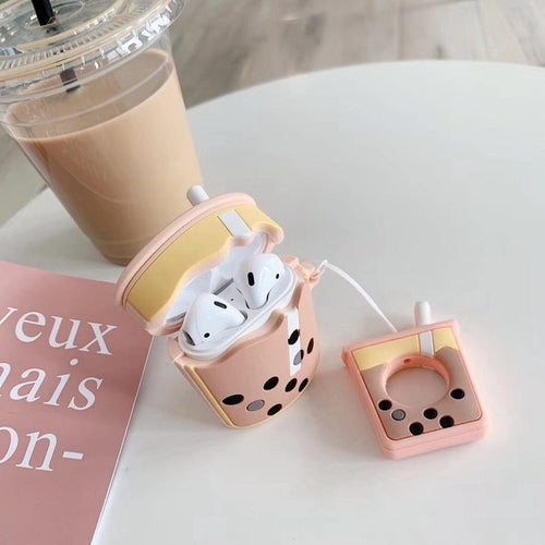 3D Boba Milk Tea AirPods Case