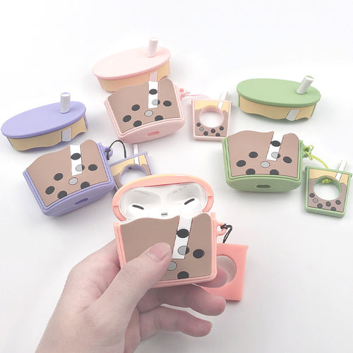 3D Boba Milk Tea AirPods Case