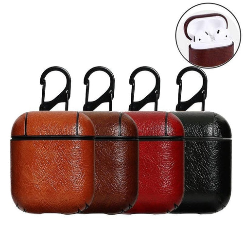 Luxury Faux Leather AirPods Case