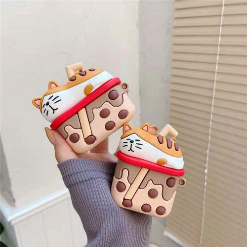 Cartoon Cat AirPods Case